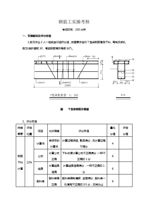 钢筋工实操考核