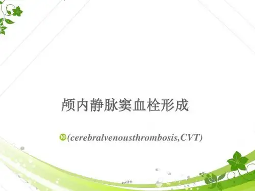 颅内静脉窦血栓形成  ppt课件