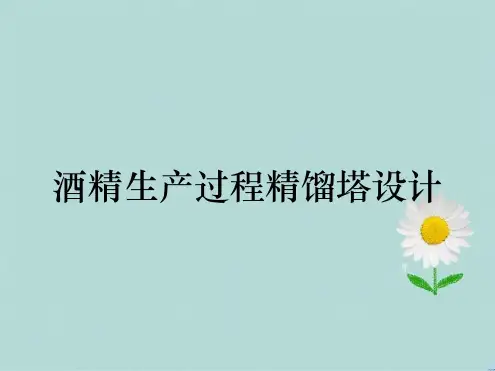 酒精生产过程精馏塔设计