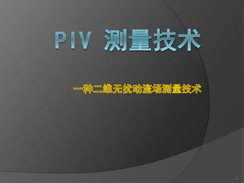 PIV 测量技术ppt课件