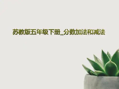 苏教版五年级下册_分数加法和减法30页PPT