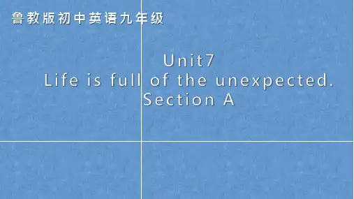 鲁教版初中英语九年级Unit7  Life is full of the unexpected