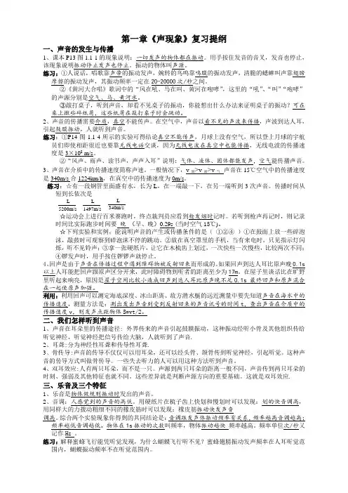 人教版初中物理复习提纲完整版【精编】