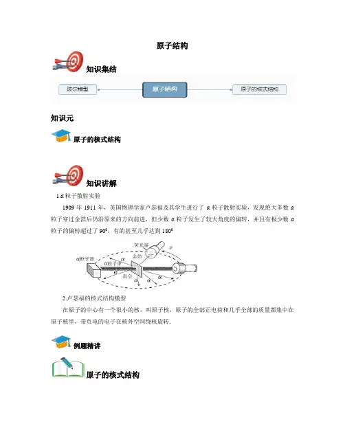 高考物理原子物理-原子结构