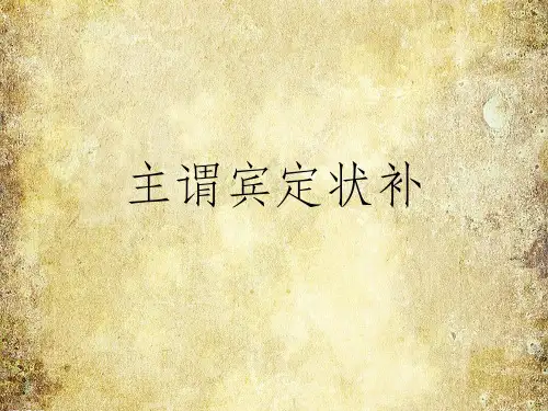 主谓宾定状补很实用ppt课件 (2)