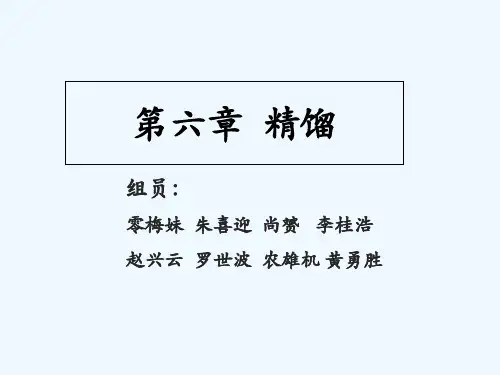 精馏与精馏原理PPT