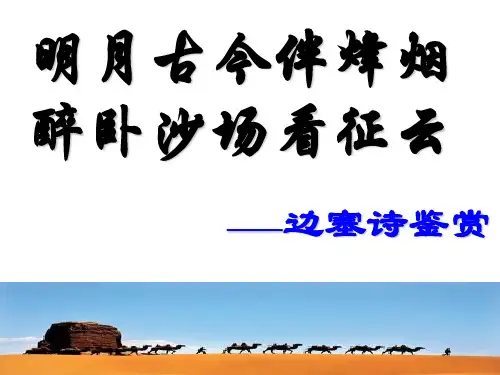 高三诗歌复习-边塞征战诗实用精品(附高考真题)