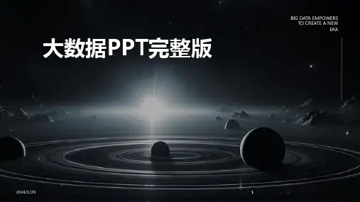 2024版大数据PPT完整版