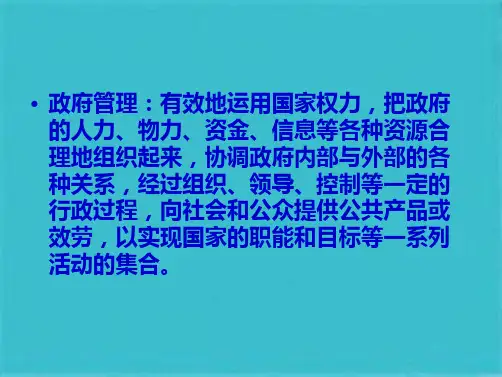 电子政务与政府管理创新案例(共43张PPT)
