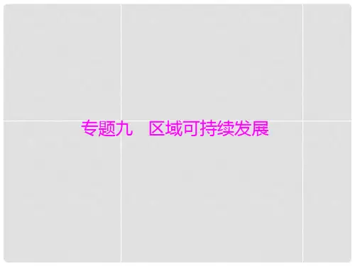 高考地理学业水平测试 专题九 考点1 产业转移和资源跨区域调配对区域地理环境的影响课件