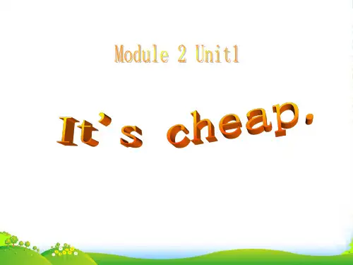外研版四年级英语下册Module2unit1it'scheap课件3