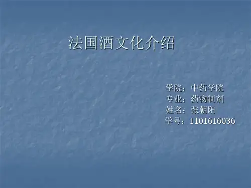 法国酒文化介绍1