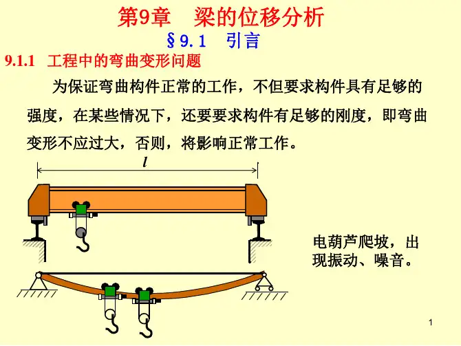 粱的位移分析-工程力学-课件-09
