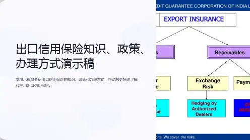 出口信用保险知识、政策、办理方式演示稿