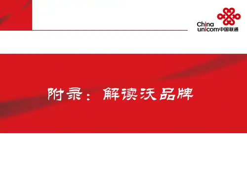 中国联通解读沃品牌定位(ppt 41页)
