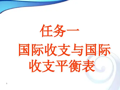 国际金融课件国际收支课件