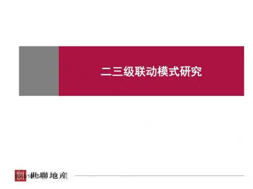 二三级联动模式研究剖析