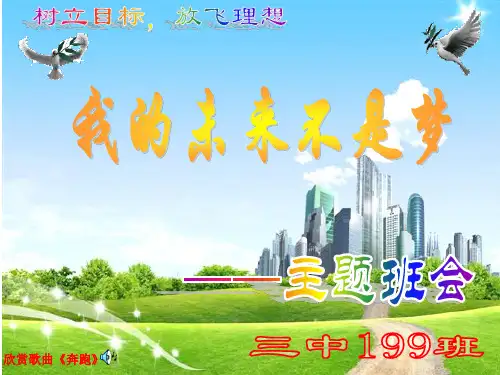 “我的未来不是梦”主题班会PPT课件