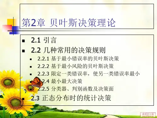 《贝叶斯决策理论》PPT课件