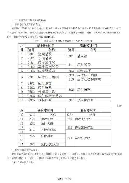 基层医疗卫生机构执行《政府会计制度——行政事业单位会计科目和报表》解读(二)