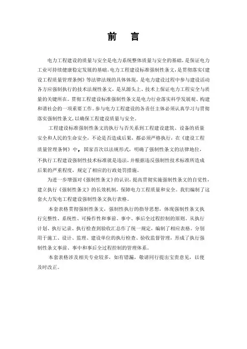 电气强条
