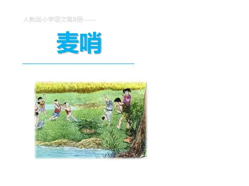 四年级下册语文课件-6.24麦哨∣人教新课标(共15张PPT)