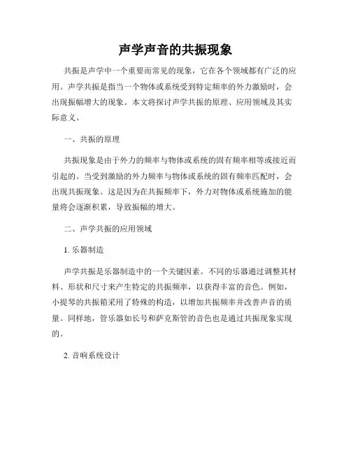 声学声音的共振现象
