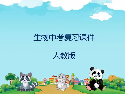 人教版生物中考复习课件： 第9章 健康地生活