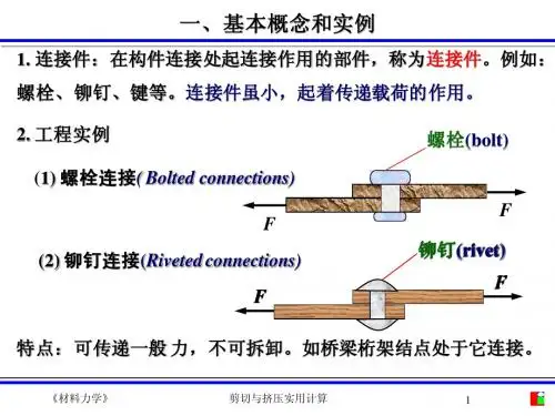 工程力学 材料力学 M2剪切与挤压