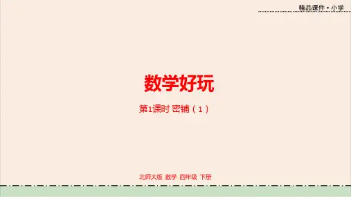 数学北师大四(下)数学好玩课时1