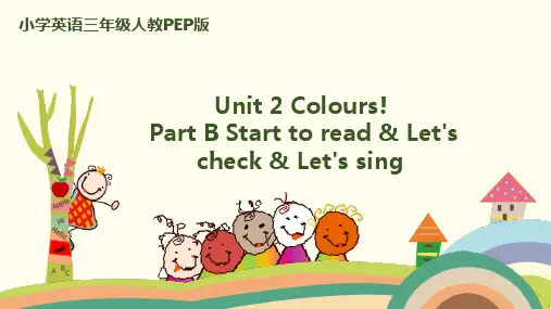 三年级上册英语课件-unit2-partB-Start to read