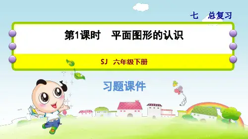 苏教版小学数学六年级下册《第七单元 总复习：7.2.1 平面图形的认识》练习课件PPT