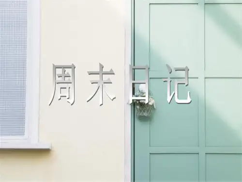 湘教版周末日记PPT教学课件