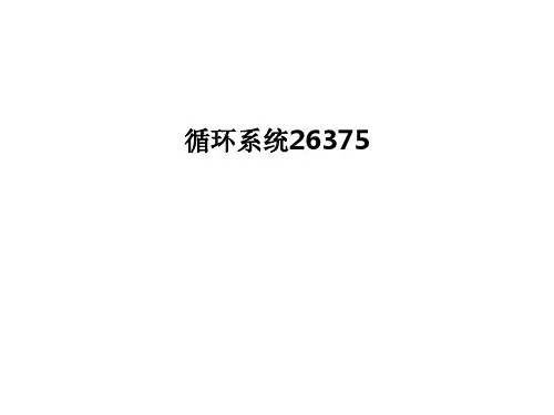 循环系统26375 PPT课件