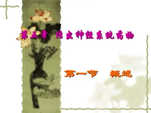 传出神经系统药物概述课件