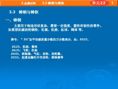 铸钢与铸铁