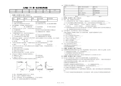 福州市九年级(下)第一次月考化学试卷解析版 