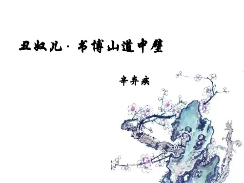 九年级上册语文5丑奴儿·书博山道中壁PPT课件
