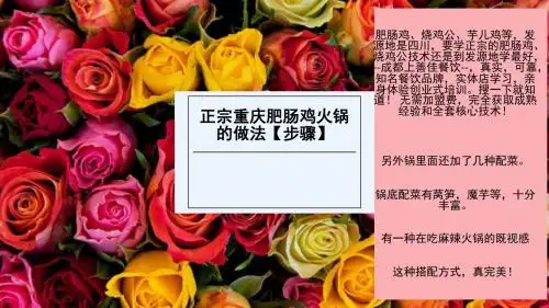 正宗重庆肥肠鸡火锅的做法【步骤】q