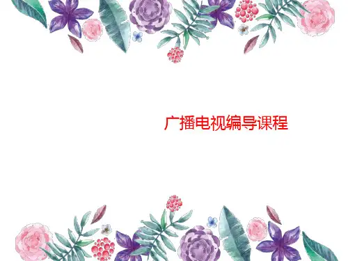 广播电视编导专业课(编导创意、文艺基础知识等)