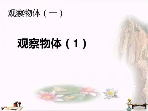 二年级数学上册 第5单元 观察物体一课件1 新人教版