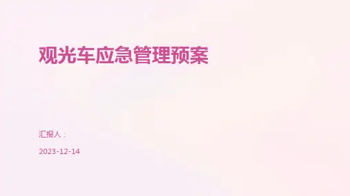 观光车应急管理预案