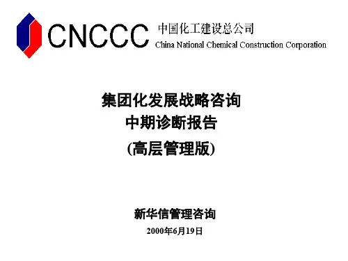 集团化发展战略咨询中期诊断报告(高层管理版)共71页文档
