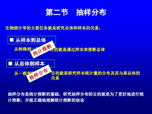 第二节  抽样分布