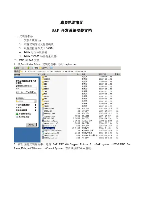 SAPDEV安装