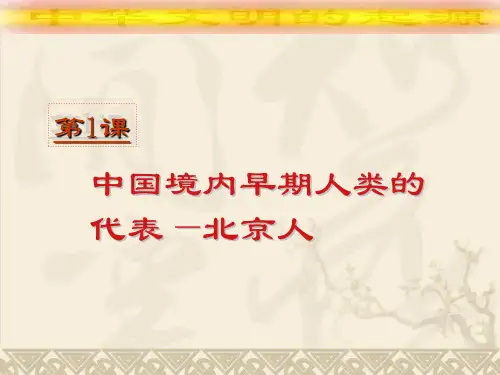 人教部编版七年级上册历史第一单元全部课件课件(共3课)