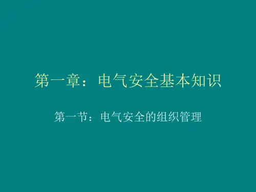 电气安全基本知识培训教材.pptx
