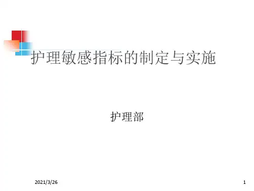 《护理敏感指标》PPT课件