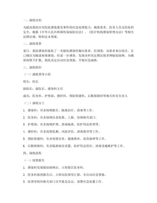 院感事件爆发应急预案演练