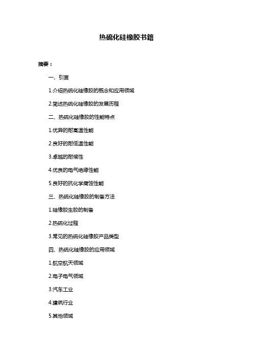 热硫化硅橡胶书籍